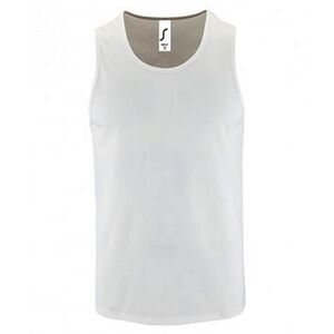 SOLS Mens Performance Tank Top / White
